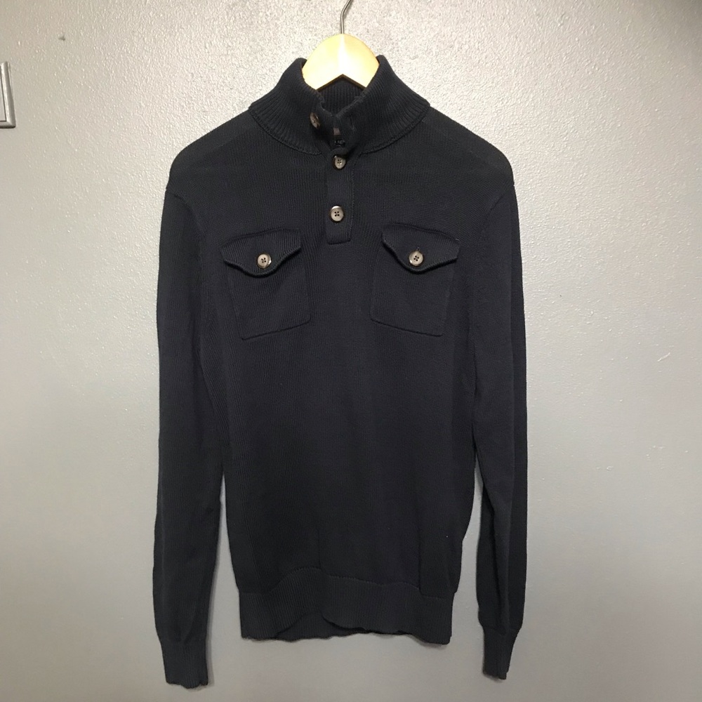 navy 100% cotton Banana Republic pullover sweater